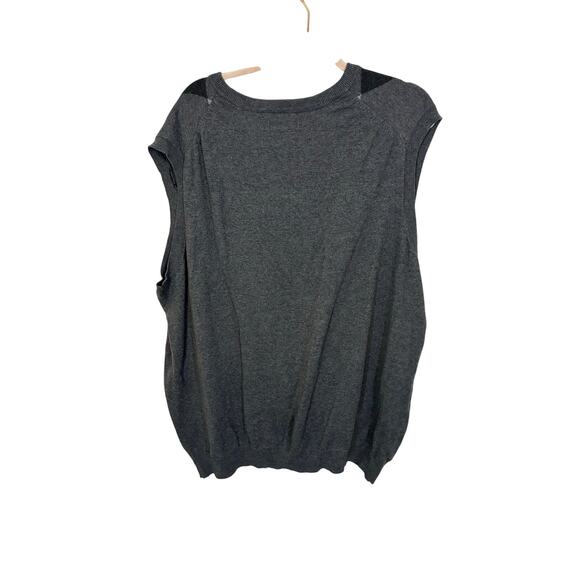 Croft & Barrow Sleeveless Knit Vest Preppy Minimalist Grandpacore 3XL Tall Mens - Picture 4 of 4